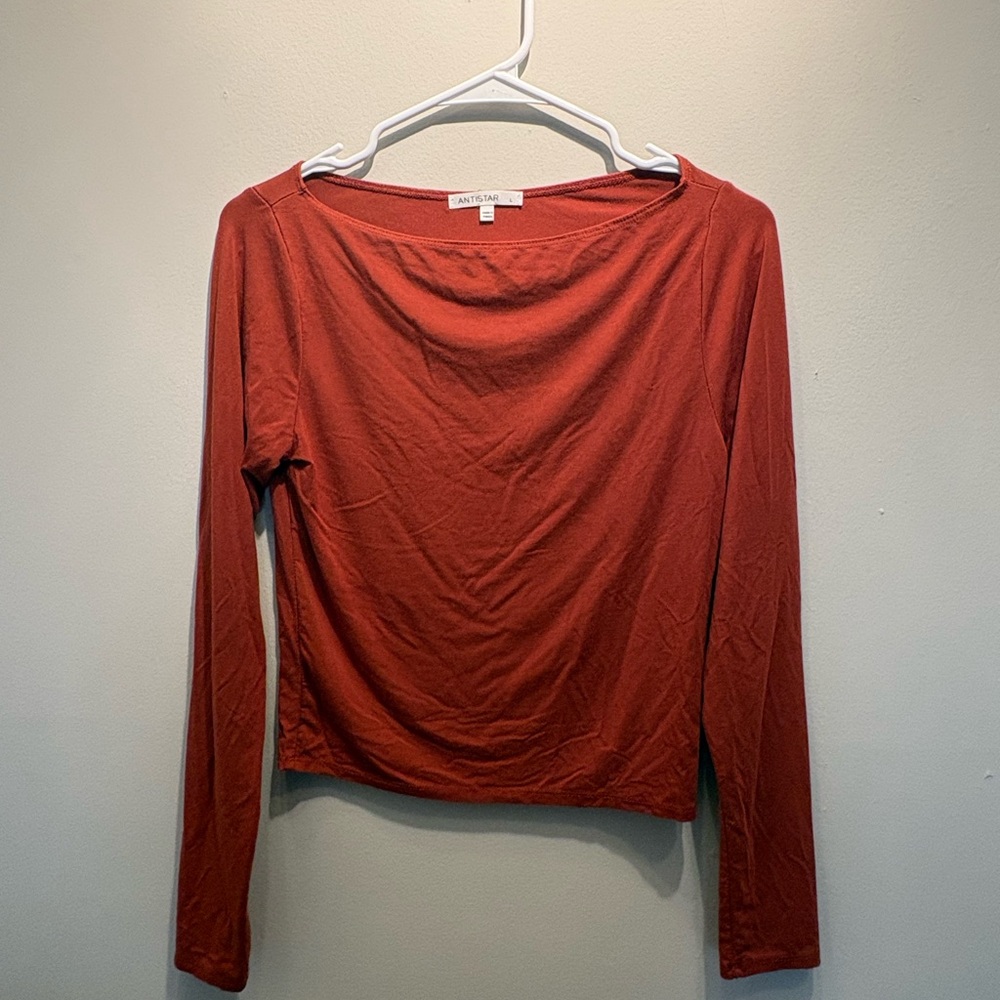 Rust Long Sleeve Women's Top
